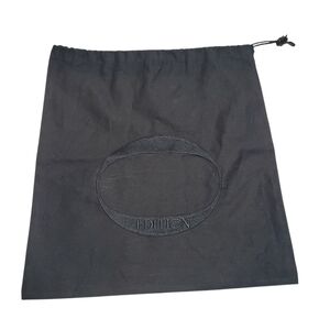 Tokyo Edition Toranomon Hotel Laundry Bag Drawstring Logo Black 15.5 x 14.5 in
